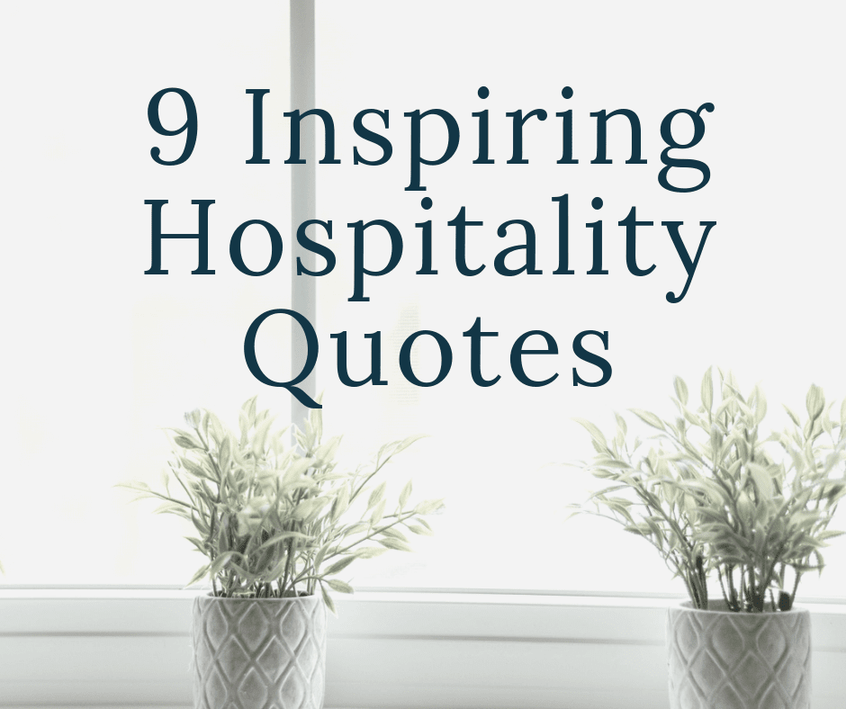 Christian Hospitality Motivation Hospitable Homemaker